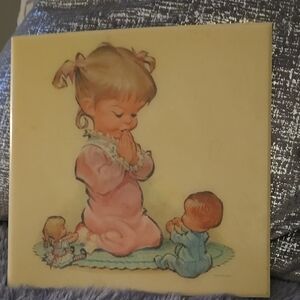 Vintage Prayer Children Art Print